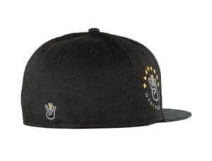 Dark Before Dawn Scribe Black Heather Graphite 59Fifty Fitted Hat by Westside Love x New Era Back