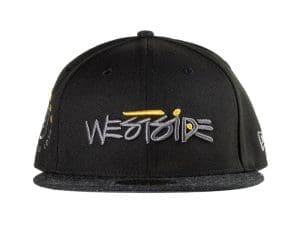 Dark Before Dawn Scribe Black Heather Graphite 59Fifty Fitted Hat by Westside Love x New Era Front