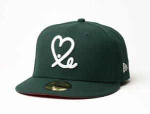 Limited Forest Green Red Mexico Flag 59Fifty Fitted Hat by 1LoveIE x New Era