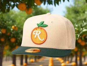 Redlands Orange Mocha Mango Forest Green 59Fifty Fitted Hat by 1LoveIE x New Era