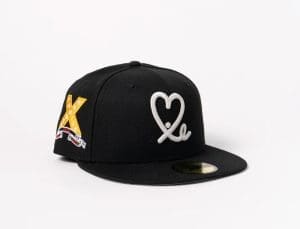 1LoveIE 10 Year Anniversary Black White 59Fifty Fitted Hat by 1LoveIE x New Era