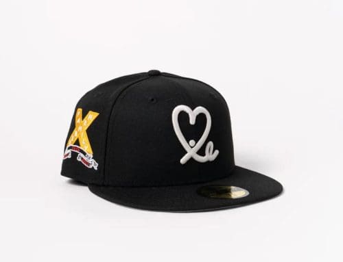 1LoveIE 10 Year Anniversary Black White 59Fifty Fitted Hat by 1LoveIE x New Era