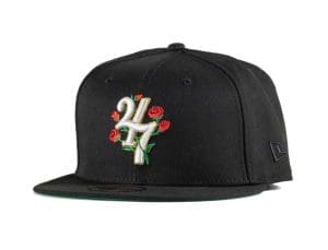 24/7 Rose Black 59Fifty Fitted Hat by Westside Love x New Era