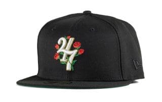 24/7 Rose Black 59Fifty Fitted Hat by Westside Love x New Era