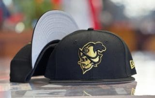 Albuquerque Dukes Black And Gold 59Fifty Fitted Hat by MiLB x New Era