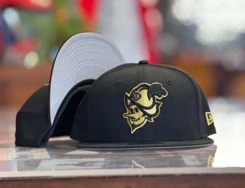 Albuquerque Dukes Black And Gold 59Fifty Fitted Hat by MiLB x New Era