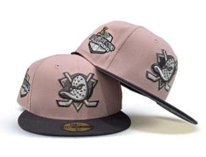 Anaheim Mighty Ducks 2007 Stanley Cup Pink Rouge Graphite 59Fifty Fitted Hat by NHL x New Era