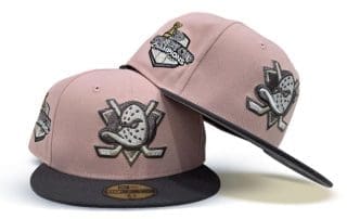 Anaheim Mighty Ducks 2007 Stanley Cup Pink Rouge Graphite 59Fifty Fitted Hat by NHL x New Era