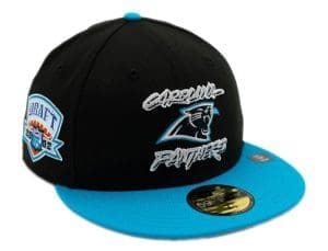 Carolina Panthers Black Blue 59Fifty Fitted Hat by NFL x New Era Carolina Panthers Black Blue 59Fifty Fitted Hat by NFL x New Era