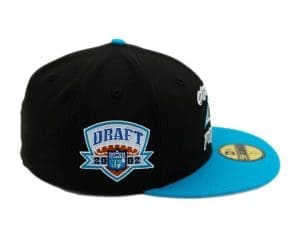 Carolina Panthers Black Blue 59Fifty Fitted Hat by NFL x New Era Patch Carolina Panthers Black Blue 59Fifty Fitted Hat by NFL x New Era Patch