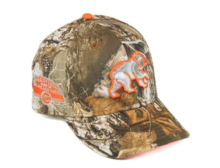 Chicago Cubs Wrigley Field Realtree Orange 59Fifty Fitted Hat by MLB x New Era