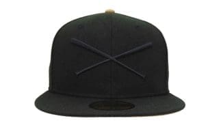 Crossed Bats Logo Quilted Black 59Fifty Fitted Hat by JustFitteds x New Era