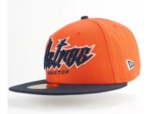 Houston Astros Astrodome Orange Alternate 59Fifty Fitted Hat by MLB x New Era Left