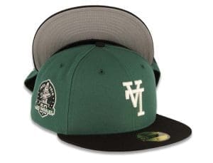 Los Angeles Dodgers Upside Down 60th Anniversary Green Black 59Fifty Fitted Hat by MLB x New Era