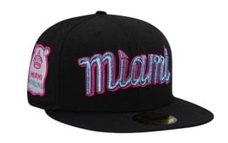 Miami Marlins City Connect Black Prime Edition 59Fifty Fitted Hat by MLB x New Era