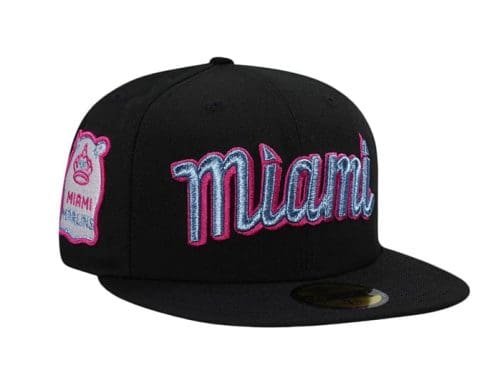 Miami Marlins City Connect Black Prime Edition 59Fifty Fitted Hat by MLB x New Era