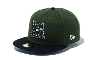 New Era Script Logo 59Fifty Fitted Hat by New Era