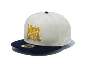 New Era Script Logo 59Fifty Fitted Hat by New Era Front