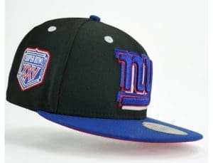 New York Giants Super Bowl XXV Blue Metallic 59Fifty Fitted Hat by NFL x New Era Right