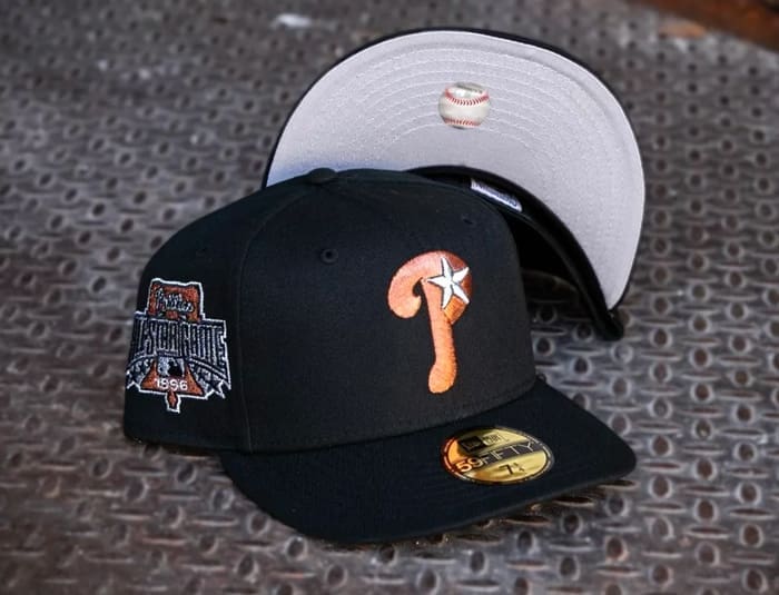 Philadelphia Phillies 1996 All-Star Game Black Metallic Copper 59Fifty Fitted Hat by MLB x New Era