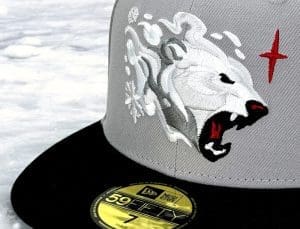 Polar Bear Grey Black 59Fifty Fitted Hat by Noble North x New Era