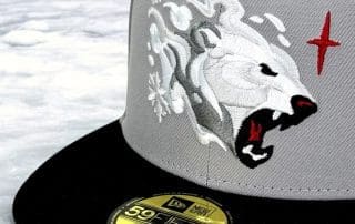 Polar Bear Grey Black 59Fifty Fitted Hat by Noble North x New Era