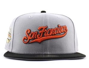 San Francisco Giants Tell It Goodbye Gray Black 59Fifty Fitted Hat by MLB x New Era Front