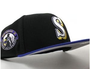 Seattle Mariners Ken Griffey Jr. Black Royal Blue 59Fifty Fitted Hat by MLB x New Era