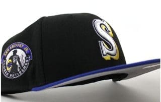 Seattle Mariners Ken Griffey Jr. Black Royal Blue 59Fifty Fitted Hat by MLB x New Era