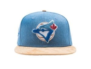 Toronto Blue Jays Denim Suede 59Fifty Fitted Hat by MLB x New Era