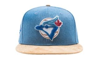 Toronto Blue Jays Denim Suede 59Fifty Fitted Hat by MLB x New Era