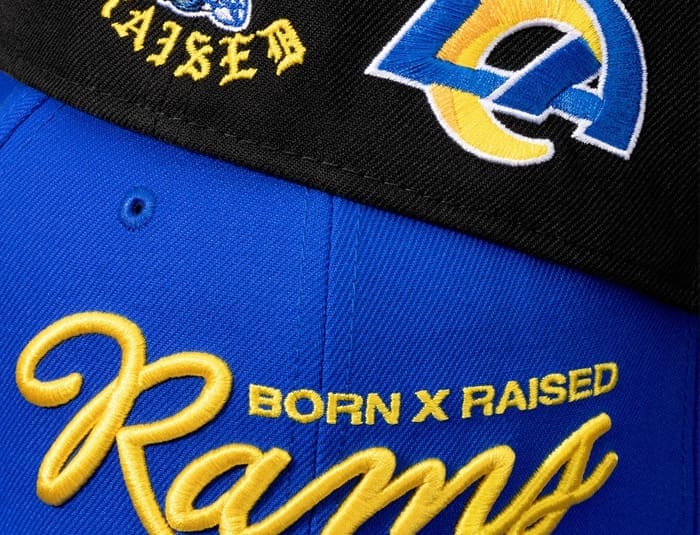 Born x Raised x Los Angeles Rams 59Fifty Fitted Hat by Born x Raised x NFL x New Era