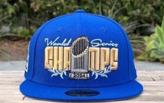 Los Angeles Dodgers 2024 WS Champions Parade Royal 59Fifty Fitted Hat by MLB x New Era