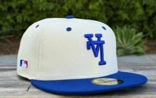 Los Angeles Dodgers Upside Down Ivory Royal 59Fifty Fitted Hat by MLB x New Era