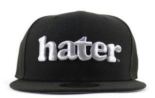 Hater Black Gray 59Fifty Fitted Hat by Ecapcity x New Era