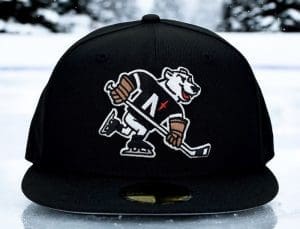 Ice Bears Black 59Fifty Fitted Hat by Noble North x New Era Front Ice Bears Black 59Fifty Fitted Hat by Noble North x New Era Front
