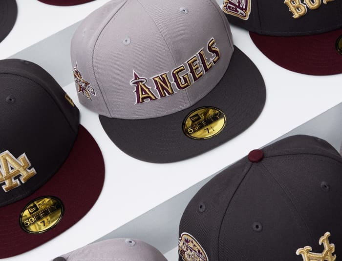 Just Caps MLB Graphite Maroon 59Fifty Fitted Hat Collection by MLB x ...