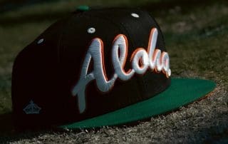 Aloha Black Kelly Green 59Fifty Fitted Hat by Fitted Hawaii x New Era