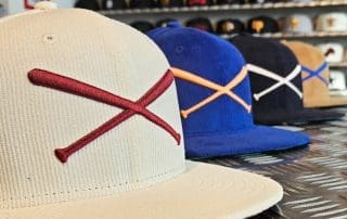 Crossed Bats Logo Corduroy Collection 59Fifty Fitted Hat by JustFitteds x New Era