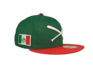 Crossed Bats Logo Mexico 59Fifty Fitted Hat by JustFitteds x New Era Right Crossed Bats Logo Mexico 59Fifty Fitted Hat by JustFitteds x New Era Right