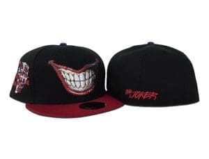 Joker Villain Element Black Red 59Fifty Fitted Hat by DC Comics x New Era Back Joker Villain Element Black Red 59Fifty Fitted Hat by DC Comics x New Era Back