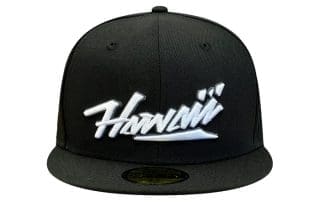 Kalai Hawaii Black 59Fifty Fitted Hat by Fitted Hawaii x New Era