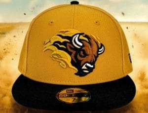 Bison Panama Tan Black 59fifty Fitted Hat by Noble North x New Era Front Bison Panama Tan Black 59fifty Fitted Hat by Noble North x New Era Front