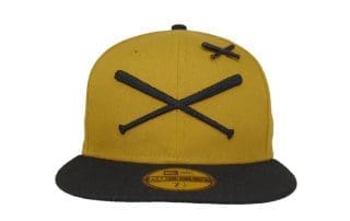 Crossed Bats Logo Old Gold 59Fifty Fitted Hat by JustFitteds x New Era
