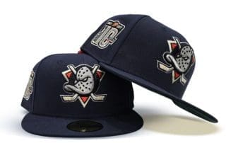 Anaheim Mighty Ducks 10 Years Navy Blue 59Fifty Fitted Hat by NHL x New Era