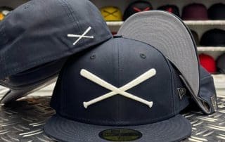 Crossed Bats Logo British Millerain 59Fifty Fitted Hat by JustFitteds x New Era
