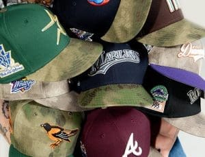 Hat Club Watercolor Camo 59Fifty Fitted Hat Collection by MLB x New Era Hat Club Watercolor Camo 59Fifty Fitted Hat Collection by MLB x New Era