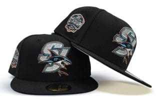 San Jose Sharks 2015 Stadium Series Black 59Fifty Fitted Hat by NHL x New Era