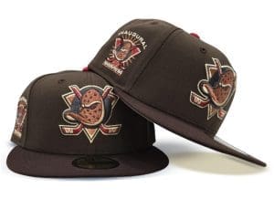 Anaheim Mighty Ducks Inaugural Season Walnut Brown Burnt Wood 59Fifty Fitted Hat by NHL x New Era Anaheim Mighty Ducks Inaugural Season Walnut Brown Burnt Wood 59Fifty Fitted Hat by NHL x New Era