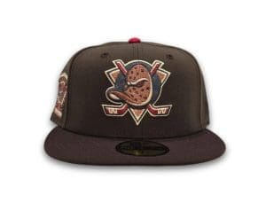 Anaheim Mighty Ducks Inaugural Season Walnut Brown Burnt Wood 59Fifty Fitted Hat by NHL x New Era Front Anaheim Mighty Ducks Inaugural Season Walnut Brown Burnt Wood 59Fifty Fitted Hat by NHL x New Era Front